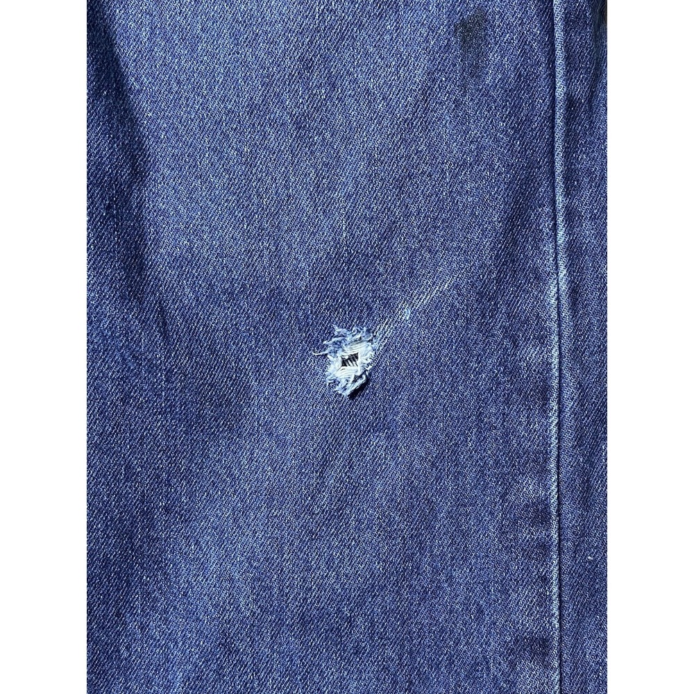 Levis 505 Jeans Mens 32x32 Regular Fit Straight Leg Blue Denim Distressed - Picture 4 of 14